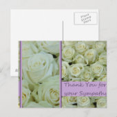 Danke für Beileid Postkarte (Vorne/Hinten)