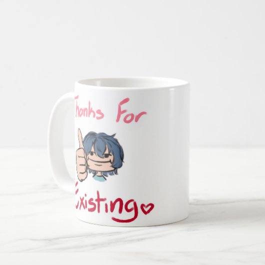 Danke für Bestehendes Kaffeetasse (Vorderseite Links)