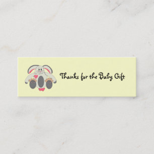 Danke für das Baby-Geschenk Mini Visitenkarte