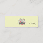 Danke für das Baby-Geschenk Mini Visitenkarte (Rückseite)