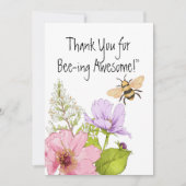Danke für das Bee-ing Awesome Karte (Vorderseite)