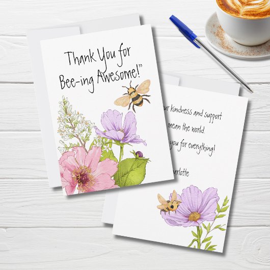 Danke für das Bee-ing Awesome Karte