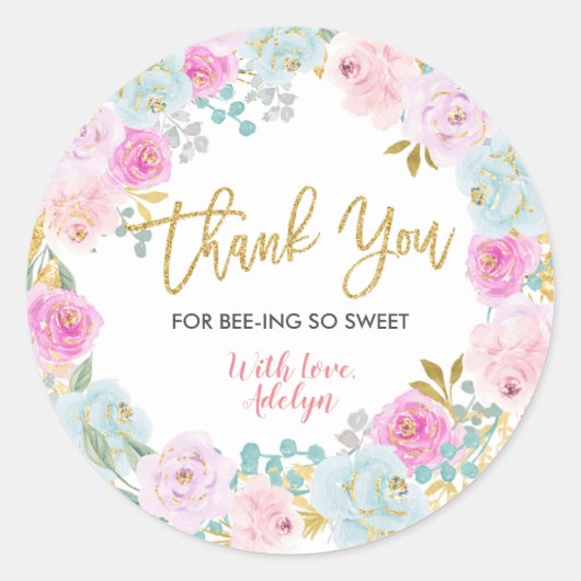 Danke für das Bienenspiel hier Aufkleber (Vorderseite)