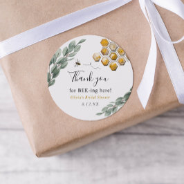 Danke für das Bienenspiel hier Eukalyptus Runder Aufkleber