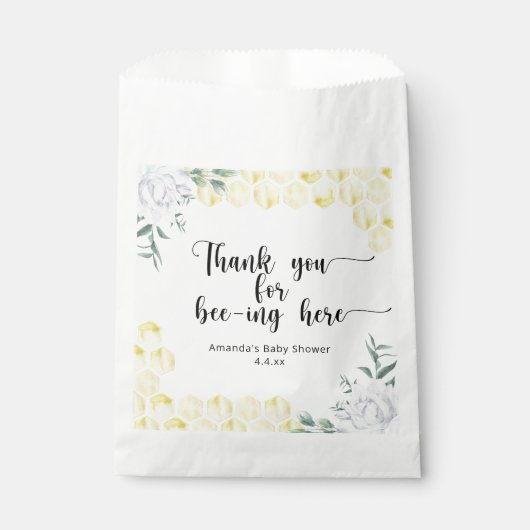 Danke für das Bienenzucken hier - Geschenktütchen (Vorderseite)