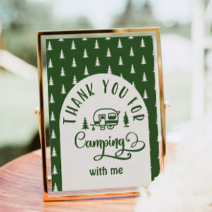 Danke für das Camping mit mir Happy Camper Poster