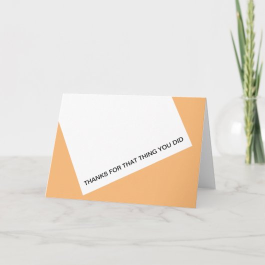 Danke für das Ding (Vorderseite)