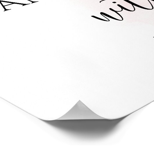 Danke für das Duschen Bride Lemons Pink Sign Poster (Ecke)