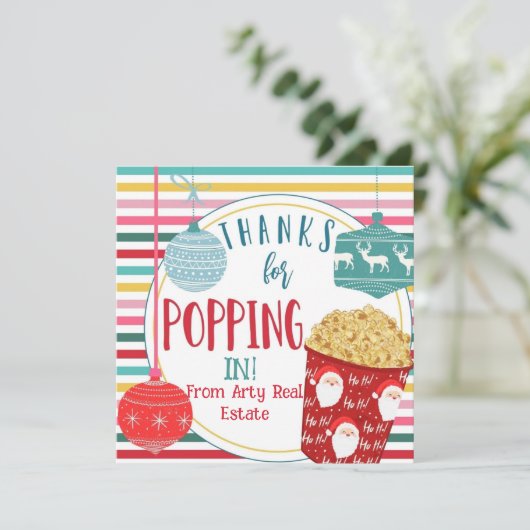 Danke für das Eintauchen in ein Popcorn-Geschenk (Stehend Vorderseite)