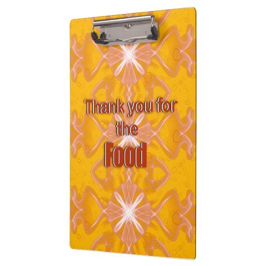 Danke für das Essen Klemmbrett (Links)