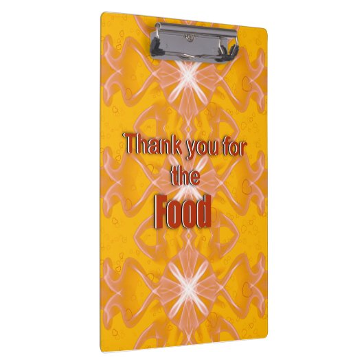Danke für das Essen Klemmbrett (Rechts)