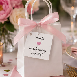 Danke für das Feiern mit mir Party Geschenkanhänger