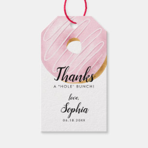 Danke für das ganze Bunch Donut Geburtstagsparty Geschenkanhänger