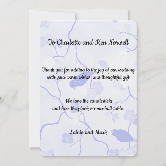 Danke für das Geschenk (Vorderseite)