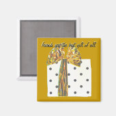 Danke für das Geschenk der Freundschaft Gold Magnet (Vorderseite/Rückseite)