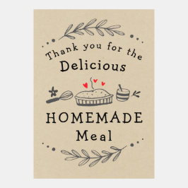 Danke für das hausgemachte Essen