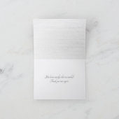 Danke für das Hochzeitsgeschenk (Innenseite)