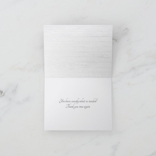 Danke für das Hochzeitsgeschenk (Innenseite)