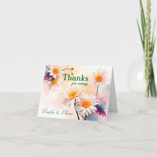 Danke für das Kommen und Ihren Namen (Vorderseite)