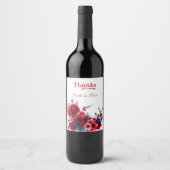 Danke für das Kommen und Ihren Namen Weinetikett (Vorderseite)