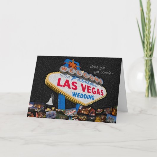 Danke für das Kommen, unser Las Vegas Wedding (Vorderseite)