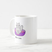 Danke für das Kümmern um die Katze Kaffeetasse (Vorderseite Links)