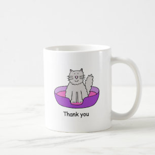 Danke für das Kümmern um die Katze Kaffeetasse