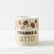 Danke für das Latte-Kaffeetasse Wertschätzungsgesc