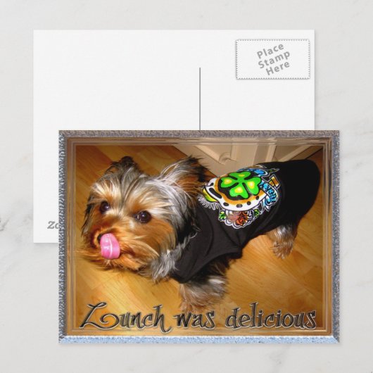 Danke für das Mittagessen Postkarte (Vorne/Hinten)