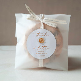 Danke für das neueste Brautparty Runder Aufkleber