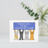 Danke für das Onkologie-Team Postkarte (Stehend Vorderseite)