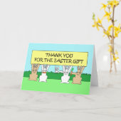 Danke für das Ostergeschenk Karte (Gelbe Blume)