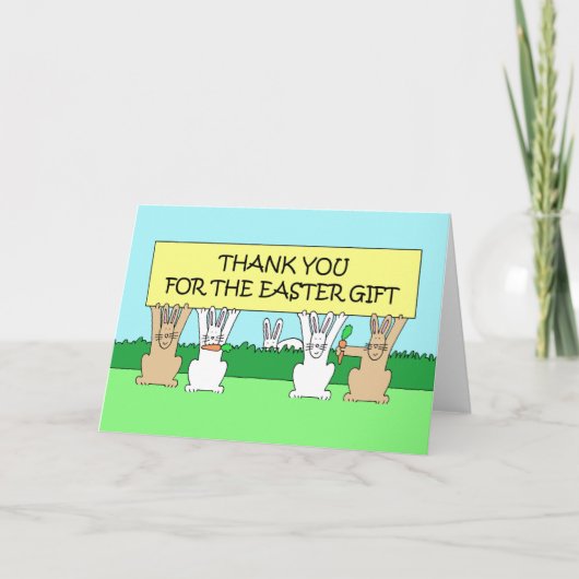 Danke für das Ostergeschenk Karte (Vorderseite)