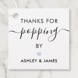 Danke für das Poppen von Tags, das Hochzeitstag, d Geschenkanhänger