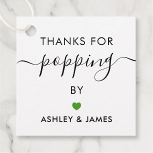 Danke für das Poppen von Tags, das Hochzeitstempel Geschenkanhänger