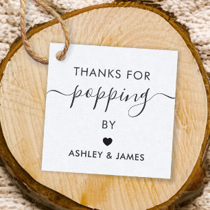 Danke für das Poppen von Tags, das Hochzeitstempel Geschenkanhänger
