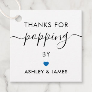 Danke für das Poppen von Tags, das Hochzeitstempel Geschenkanhänger
