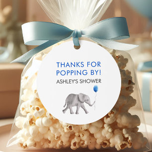 Danke für das Poppen von Tags, Elephant Baby Showe Geschenkanhänger