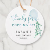 Danke für das Popping durch die Grüne Eukalyptus B Geschenkanhänger (Vorderseite)