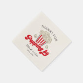 Danke für das Popping von Popcorn Napking Serviette (Ecke)