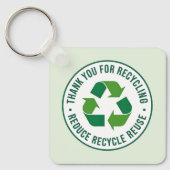 Danke für das Recycling Schlüsselanhänger (Vorderseite)