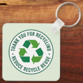 Danke für das Recycling Schlüsselanhänger (Rückseite)