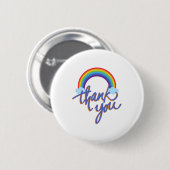 Danke für das Regenbogendesign Button (Vorne & Hinten)