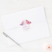 Danke für das Schmettern von Butterfly Runder Aufkleber (Umschlag)