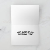 **DANKE** FÜR DAS SEIN **YOU*** KARTE (Innenseite)