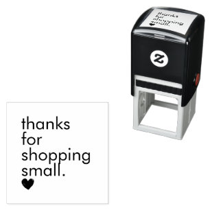 Danke für das Shopping eines kleinen schwarzen Her Permastempel