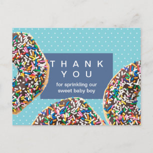 Danke für das Sprinkle Your Baby Baby Shower Postkarte