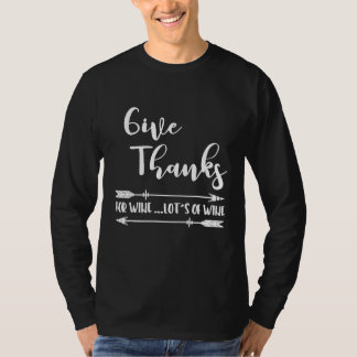 Danke für das T-Shirt aus Wein und Erntedank