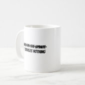 Danke für das Update Kaffeetasse (Vorderseite Links)