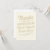 Danke für das Zitat zur Gleichstellung der Geschle Karte (Vorderseite/Rückseite Beispiel)